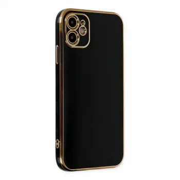 Apple İphone 12 Kılıf Volet Silikon - Siyah