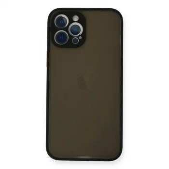 Apple İphone 12 Pro Kılıf Montreal Silikon Kapak - Siyah