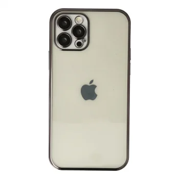 Apple İphone 12 Pro Kılıf Razer Lensli Silikon - Siyah