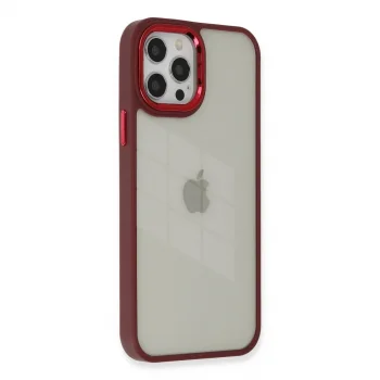İphone 12 Pro Max Kılıf Dora Kapak - Kırmızı