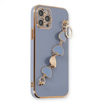 İphone 12 Pro Max Kılıf Esila Silikon - Gri
