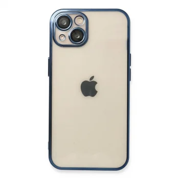 Apple İphone 13 Kılıf Razer Lensli Silikon - Lacivert