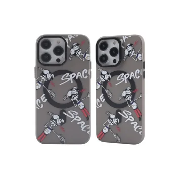 Apple İphone 13 Pro Kılıf Apollo Magneticsafe Desenli Kapak - Apollo Siyah - 3