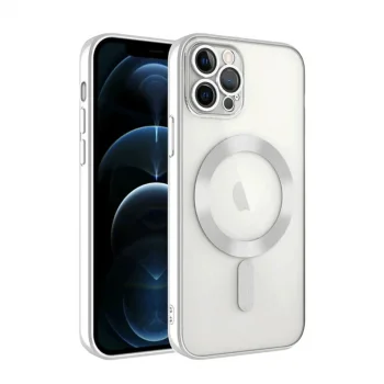 Apple İphone 13 Pro Kılıf Kross Magneticsafe Kapak - Gümüş