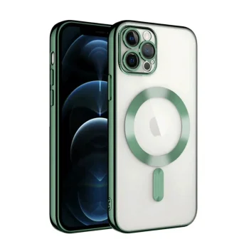 Apple İphone 13 Pro Kılıf Kross Magneticsafe Kapak - Koyu Yeşil