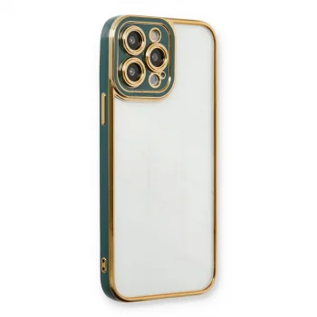 İphone 13 Pro Kılıf Liva Lens Silikon - Yeşil