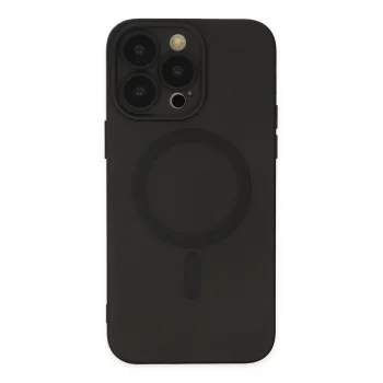 Apple İphone 13 Pro Kılıf Moshi Lens Magneticsafe Silikon - Siyah