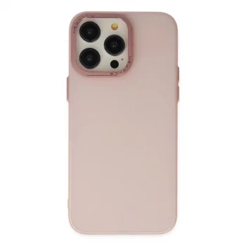 Apple İphone 13 Pro Max Kılıf Modos Metal Kapak - Pembe