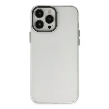 Apple İphone 13 Pro Max Kılıf Modos Metal Kapak - Şeffaf