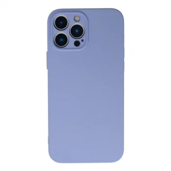 Apple İphone 13 Pro Max Kılıf Nano İçi Kadife Silikon - Lila