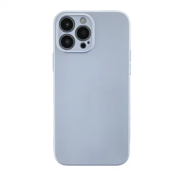 Apple İphone 13 Pro Max Kılıf Nano İçi Kadife Silikon - Sky Blue