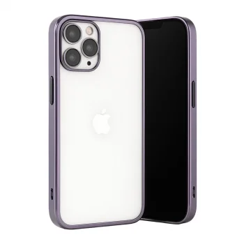 Apple İphone 13 Pro Max Kılıf Razer Lensli Silikon - Mor