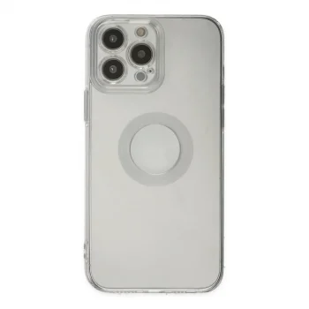 Apple İphone 13 Pro Max Kılıf Santa Lens Silikon - Şeffaf