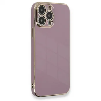 Apple İphone 13 Pro Max Kılıf Volet Silikon - Mor