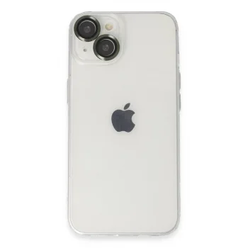 Apple İphone 14 Kılıf Luko Lens Silikon - Yeşil