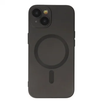Apple İphone 14 Plus Kılıf Moshi Lens Magneticsafe Silikon - Siyah