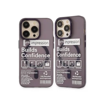 Apple İphone 14 Pro Kılıf Apollo Magneticsafe Desenli Kapak - Apollo Mor - 6