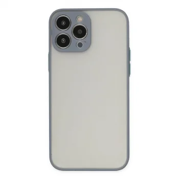 Apple İphone 14 Pro Kılıf Montreal Silikon Kapak - Gri