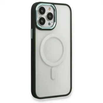 Apple İphone 14 Pro Kılıf Room Magneticsafe Silikon - Köknar Yeşili