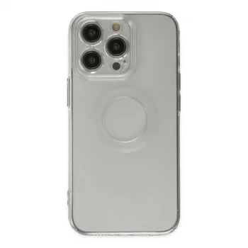 Apple İphone 14 Pro Kılıf Santa Lens Silikon - Şeffaf