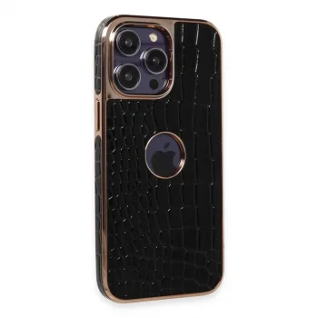 Apple İphone 14 Pro Kılıf Snake Kapak - Siyah