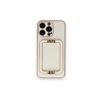 İphone 14 Pro Max Kılıf Coco Elit Kapak - Beyaz
