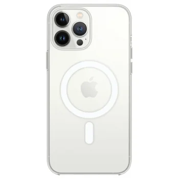Apple İphone 14 Pro Max Kılıf Magneticsafe Şeffaf Silikon - Şeffaf