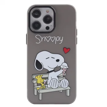 Apple İphone 14 Pro Max Kılıf Prada Desenli Kapak - Prada Siyah - 2