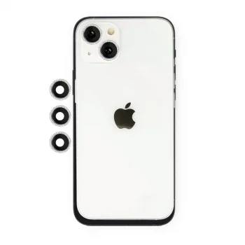 Apple İphone 14 Shine Kamera Lens - Gümüş