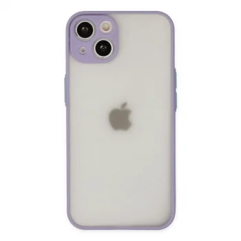 Apple İphone 15 Plus Kılıf Montreal Silikon Kapak - Mor
