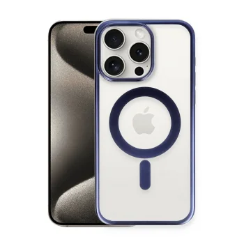 Apple İphone 15 Pro Kılıf Erozi Magsafe Kapak - Lacivert