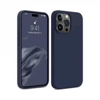 Apple İphone 15 Pro Kılıf First Silikon - Lacivert