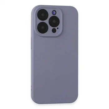 Apple İphone 15 Pro Kılıf Nano İçi Kadife Silikon - Lila