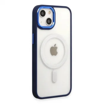 Apple İphone 15 Pro Kılıf Room Magneticsafe Silikon - Lacivert