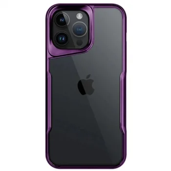 Apple İphone 15 Pro Max Kılıf Boyi Silikon Kapak - Derin Mor