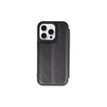 Apple İphone 15 Pro Max Kılıf Flip Cover - Siyah