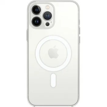 Apple İphone 15 Pro Max Kılıf Magneticsafe Şeffaf Silikon - Şeffaf