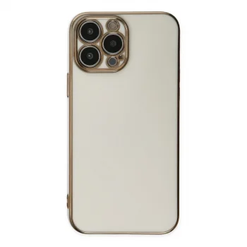 Apple İphone 15 Pro Max Kılıf Volet Silikon - Beyaz