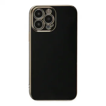 Apple İphone 15 Pro Max Kılıf Volet Silikon - Siyah