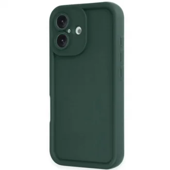 Apple İphone 16 Kılıf Viera Silikon - Koyu Yeşil