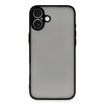 Apple İphone 16 Plus Kılıf Montreal Silikon Kapak - Siyah