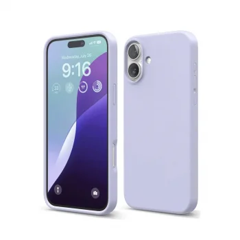 Apple İphone 16 Plus Kılıf Nano İçi Kadife Silikon - Lila