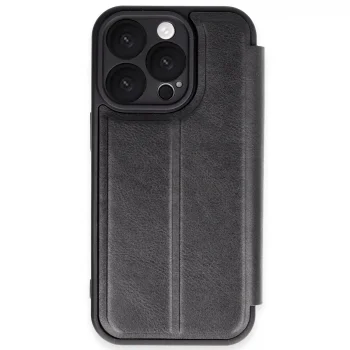 Apple İphone 16 Pro Kılıf Flip Cover - Siyah