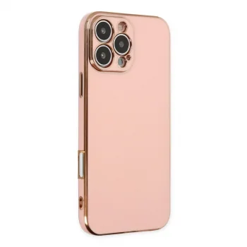 Apple İphone 16 Pro Kılıf Volet Silikon - Pembe