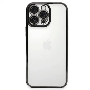 Apple İphone 16 Pro Max Kılıf Razer Lensli Silikon - Siyah
