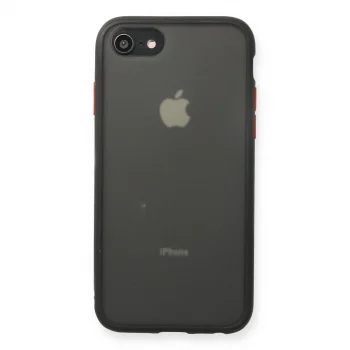 Apple İphone 7 Kılıf Montreal Silikon Kapak - Siyah