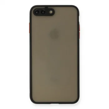 Apple İphone 7 Plus Kılıf Montreal Silikon Kapak - Siyah