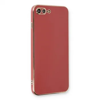 İphone 7 Plus Kılıf Volet Silikon - Kırmızı