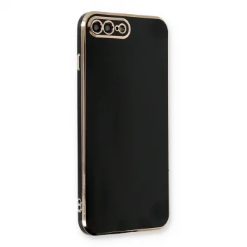 İphone 7 Plus Kılıf Volet Silikon - Siyah