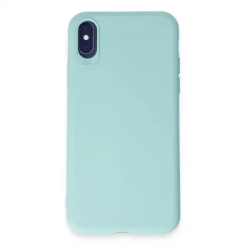 Apple İphone X Kılıf First Silikon - Turkuaz